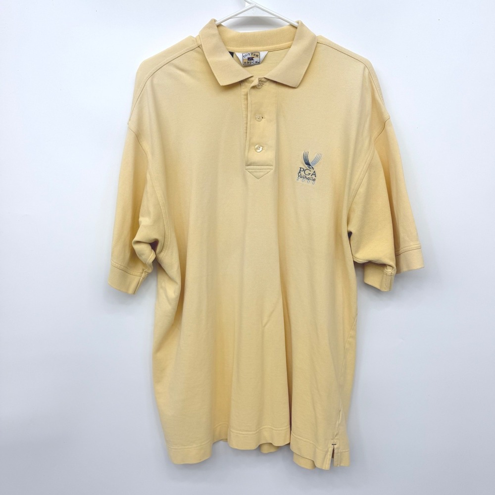 Cutter & Buck PGA Valhalla 2000‎ Golf Polo Shirt Mens Large Yellow